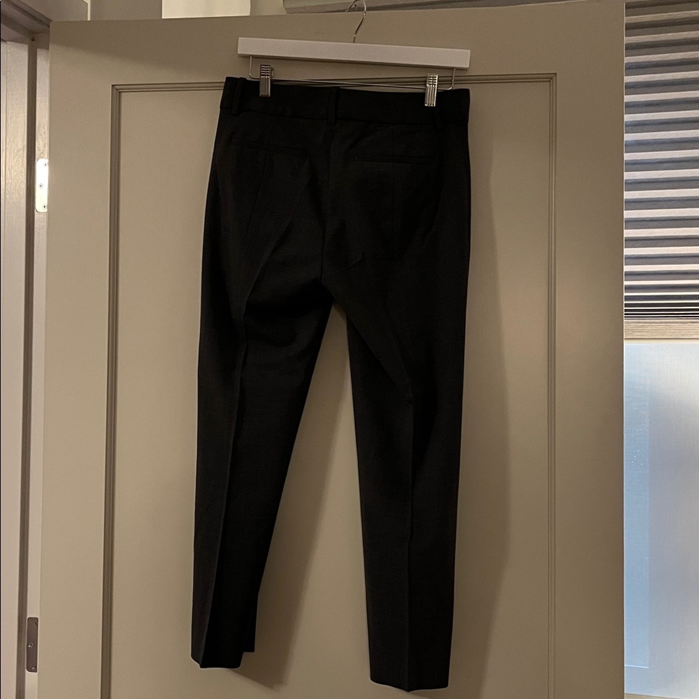 J.Crew | Cameron slim crop pant in Italian stretch wool | Heather Coal | Size 4 - Picture 4 of 13